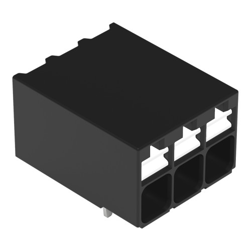 THR PCB terminal block, push-button, 1.5 mm&sup2;, black