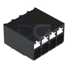 THR PCB terminal block, push-button, 1.5 mm&sup2;, black