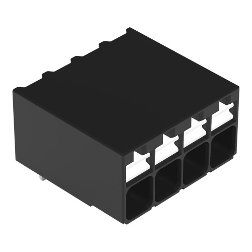 THR PCB terminal block, push-button, 1.5 mm&sup2;, black