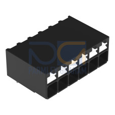 THR PCB terminal block, push-button, 1.5 mm&sup2;, black