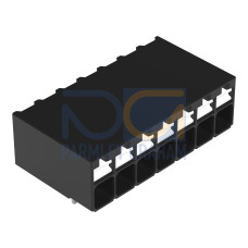THR PCB terminal block, push-button, 1.5 mm&sup2;, black