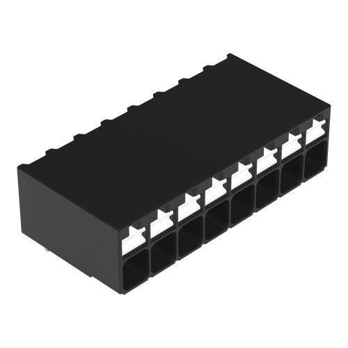 THR PCB terminal block, push-button, 1.5 mm&sup2;, black