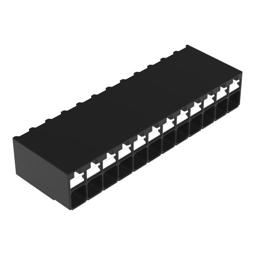THR PCB terminal block, push-button, 1.5 mm&sup2;, black