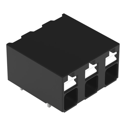 THR PCB terminal block, push-button, 1.5 mm&sup2;, black