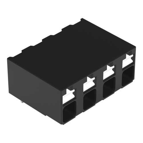 THR PCB terminal block, push-button, 1.5 mm&sup2;, black