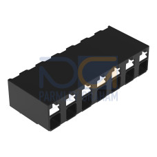 THR PCB terminal block, push-button, 1.5 mm&sup2;, black