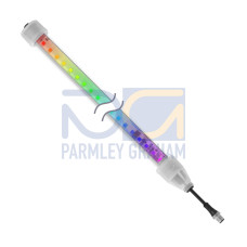 RLS27 Pro Light Strip: Clear Lens Window, 1130, 18-30 V dc, IP67 IP69K, RGBW, Non-Cascadable, 150 (6 in) 4-pin M12 Pigtail QD