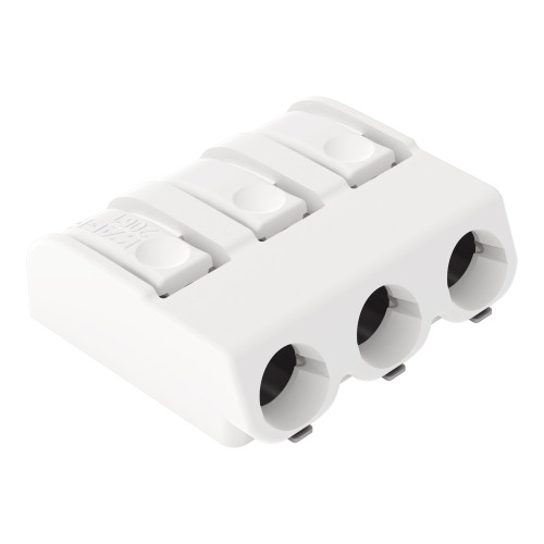 SMD PCB terminal block, push-button, 1.5 mm&sup2;, white