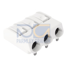 THR PCB terminal block, push-button, 1.5 mm&sup2;, white