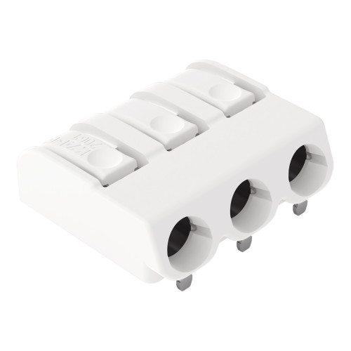 THR PCB terminal block, push-button, 1.5 mm&sup2;, white