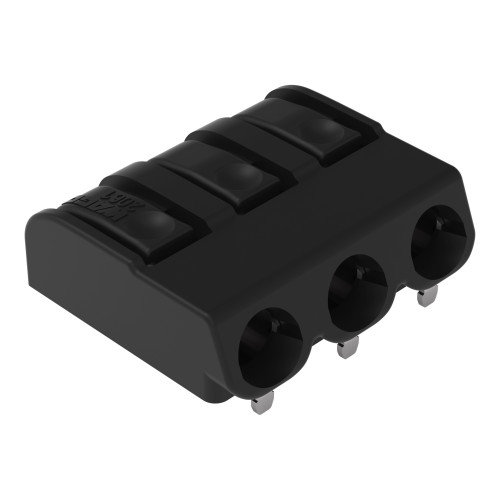 THR PCB terminal block, push-button, 1.5 mm&sup2;, black