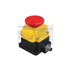 SSA-EB2 Flush-mount Emergency Stop Push Button, 60 Actuator, IP65, Contacts: 4NC, 8-pin M12 Integral QD