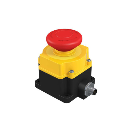SSA-EB2 Flush-mount Emergency Stop Push Button, 60 Actuator, IP65, Contacts: 4NC, 8-pin M12 Integral QD