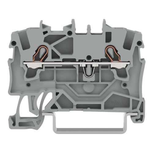 2-conductor through terminal block, 1.5 mm&sup2;, suitable for Ex e II applications, gray