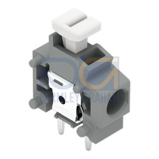 Stackable PCB terminal block, push-button, 1.5 mm&sup2;, gray