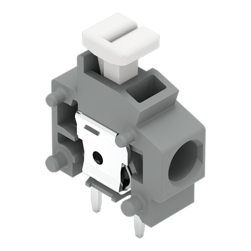Stackable PCB terminal block, push-button, 1.5 mm&sup2;, gray