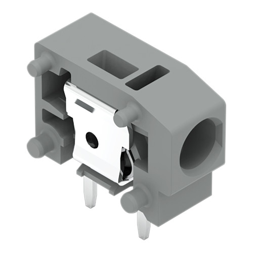 Stackable PCB terminal block, 2.5 mm&sup2;, Pin spacing 5/5.08 mm, gray