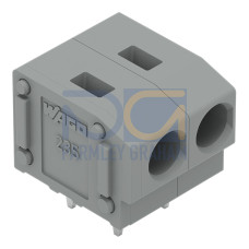 PCB terminal block, 2.5 mm&sup2;, Pin spacing 5/5.08 mm, gray