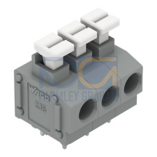 PCB terminal block, push-button, 1.5 mm&sup2;, gray