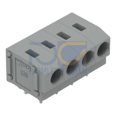 PCB terminal block, 2.5 mm&sup2;, Pin spacing 5/5.08 mm, gray