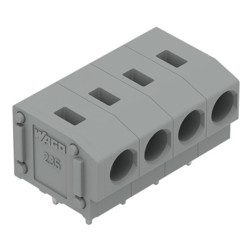 PCB terminal block, 2.5 mm&sup2;, Pin spacing 5/5.08 mm, gray