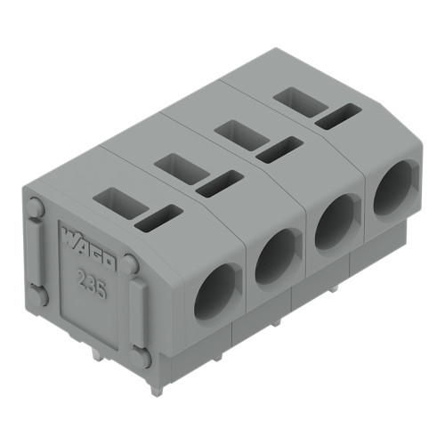 PCB terminal block, 2.5 mm&sup2;, Pin spacing 5/5.08 mm, gray