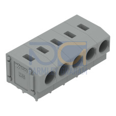 PCB terminal block, 2.5 mm, Pin spacing 5/5.08 mm, 5-pole, PUSH WIRE, 2, 50 mm, gray