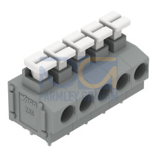PCB terminal block, push-button, 1.5 mm&sup2;, gray
