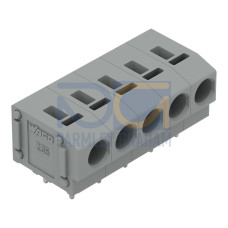 PCB terminal block, 2.5 mm&sup2;, Pin spacing 5/5.08 mm, gray