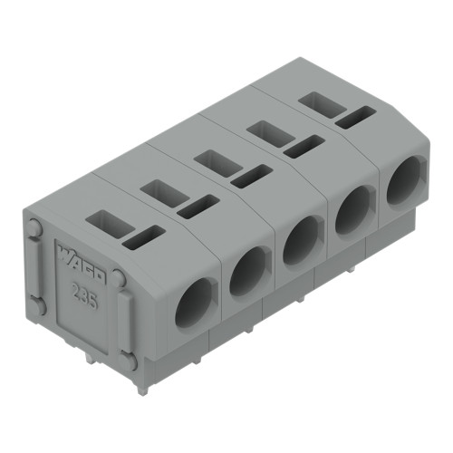 PCB terminal block, 2.5 mm&sup2;, Pin spacing 5/5.08 mm, gray