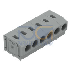 PCB terminal block, 2.5 mm&sup2;, Pin spacing 5/5.08 mm, gray