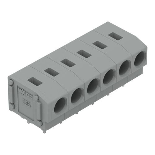 PCB terminal block, 2.5 mm&sup2;, Pin spacing 5/5.08 mm, gray