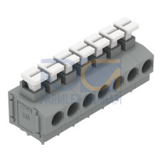 PCB terminal block, push-button, 1.5 mm&sup2;, gray