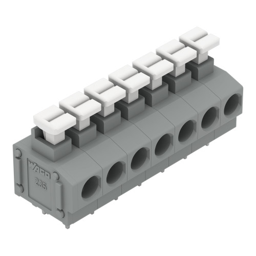 PCB terminal block, push-button, 1.5 mm&sup2;, gray