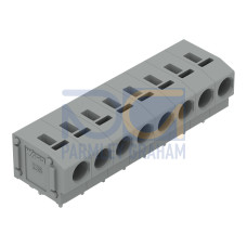 PCB terminal block, 2.5 mm&sup2;, Pin spacing 5/5.08 mm, gray