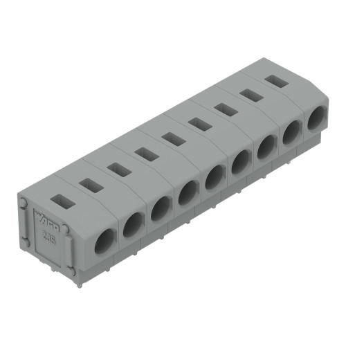PCB terminal block, 2.5 mm&sup2;, Pin spacing 5/5.08 mm, gray