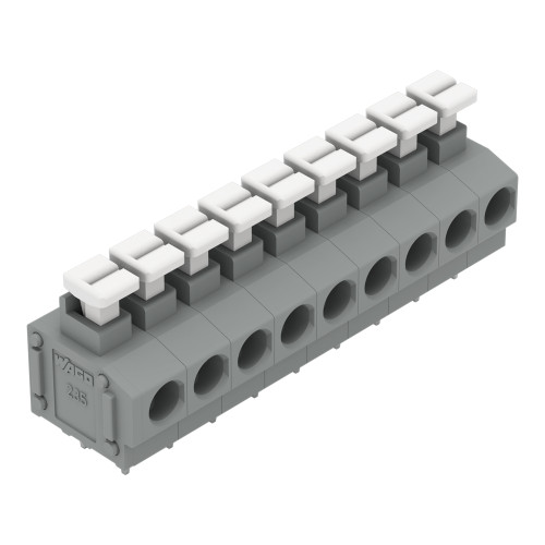 PCB terminal block, push-button, 1.5 mm&sup2;, gray