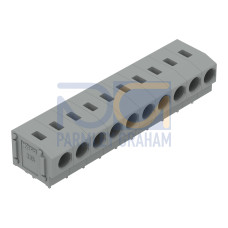 PCB terminal block, 2.5 mm&sup2;, Pin spacing 5/5.08 mm, gray