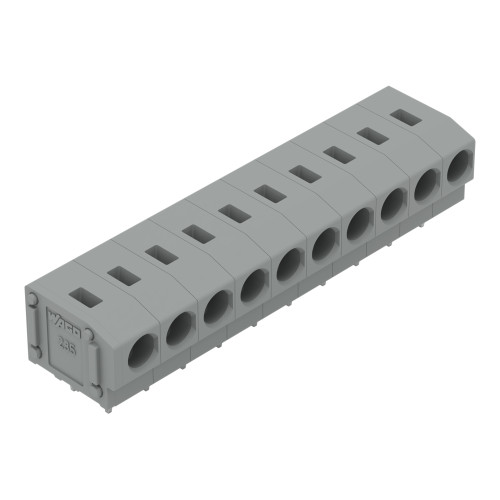 PCB terminal block, 2.5 mm&sup2;, Pin spacing 5/5.08 mm, gray