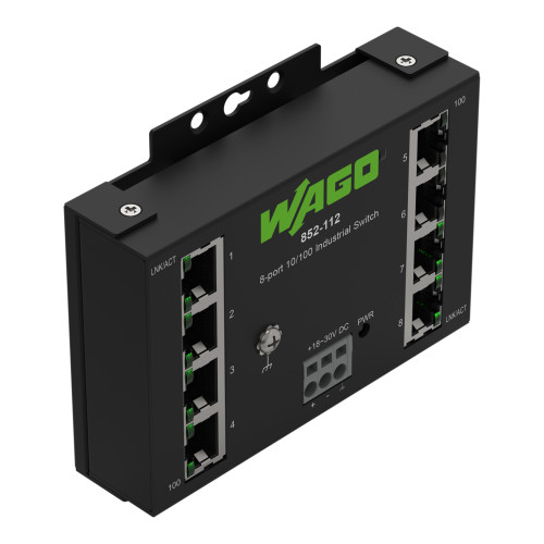 Industrial-ECO-Switch, 8-port 100Base-TX, black