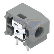 Stackable PCB terminal block, 2.5 mm&sup2;, Pin spacing 7.5/7.62 mm, light gray