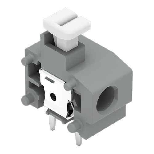 Stackable PCB terminal block, push-button, 1.5 mm&sup2;, light gray