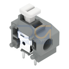 Stackable PCB terminal block, push-button, 1.5 mm&sup2;, gray