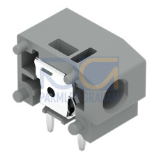 Stackable PCB terminal block, 2.5 mm&sup2;, Pin spacing 7.5/7.62 mm, gray