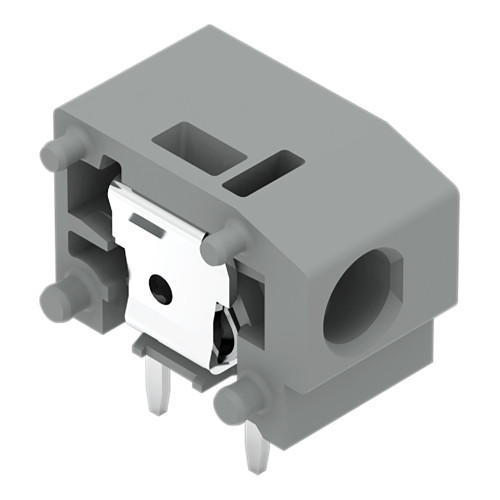 Stackable PCB terminal block, 2.5 mm&sup2;, Pin spacing 7.5/7.62 mm, gray
