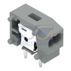 Stackable 2-conductor PCB terminal block, 0.75 mm&sup2;, Pin spacing 5/5.08 mm, light gray