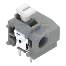 Stackable PCB terminal block, push-button, 1.5 mm&sup2;, gray