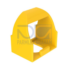 OPTO-TOUCH: Yellow Field Cover, Prevents unwanted activation of OPTO-TOUCH button, Material: Polypropylene Copolymer, Capable of absorbing high impacts