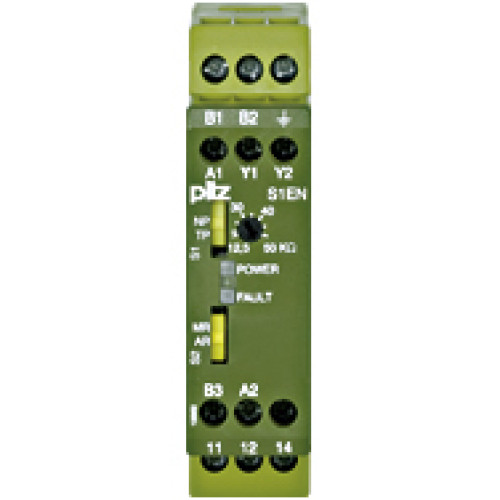 Earth fault monitoring relay provides protection against insulationfaults(50 kOhm) in galvanically isolated DC and AC voltage supplies,width 22.5 mm, UB = 24 - 240 V AC/DC.