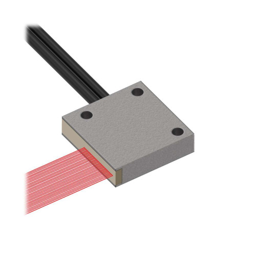 Plastic Fiber, Diffuse Reflective, Core Dia.: 32 x 0.25, Fiber Length 2 m, Rectangle, Sideview, Free cut